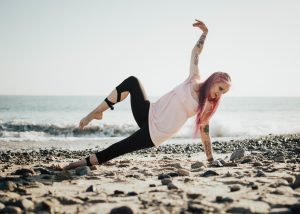 Yoga on the beach